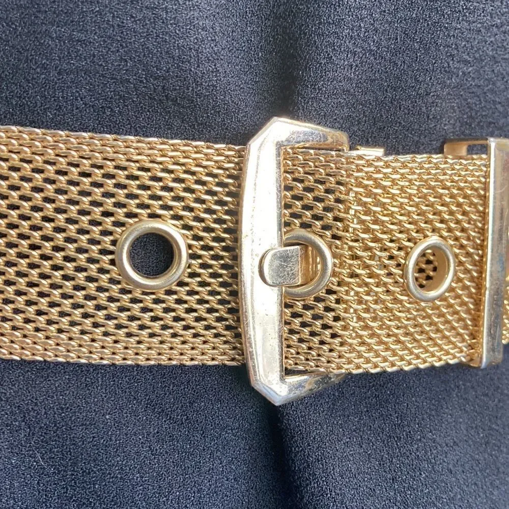 Vintage gold metal belt